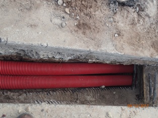 Cable Corrugated Pipe Installation