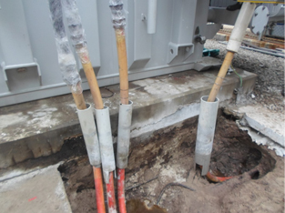 re-termination of HV cable for new transformer