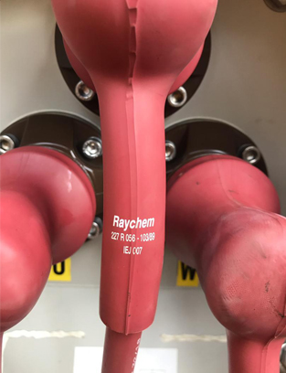 termination using right angled connections with long bushing