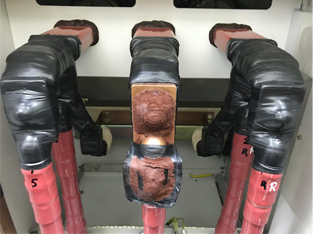 re-termination using HV self-amalgamating tape